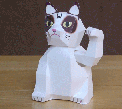 monorail cat papercraft