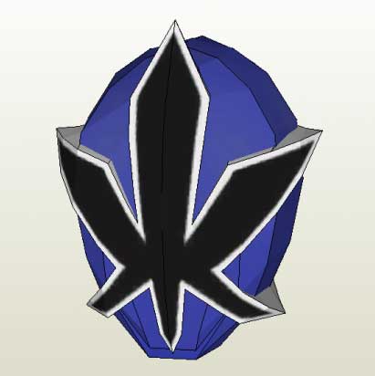 blue power ranger samurai mask
