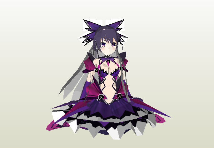 Yatogami Tohka and game Date A Live